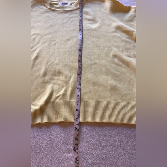 vince lemon yellow boxy pullover - Picture 4 of 7